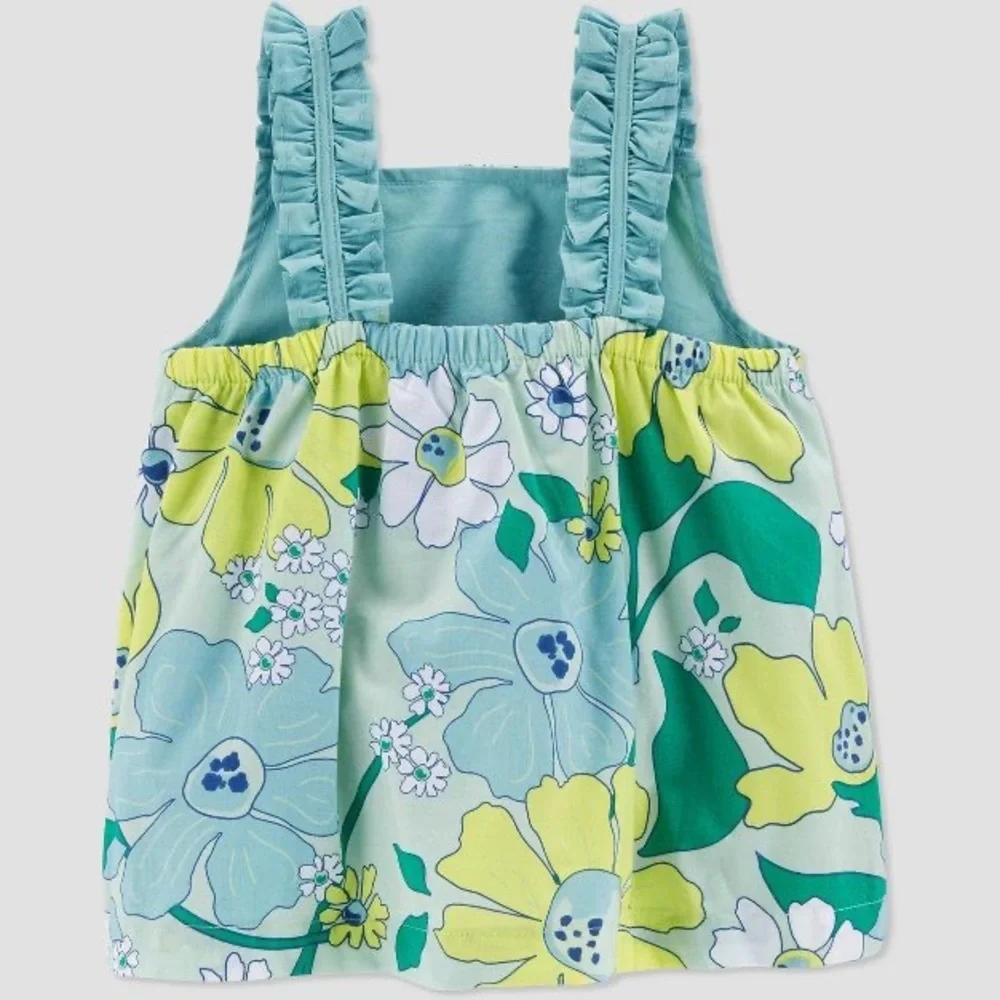 Carter's Just One You® Baby Girls'‎ Floral Romper Blue/Green